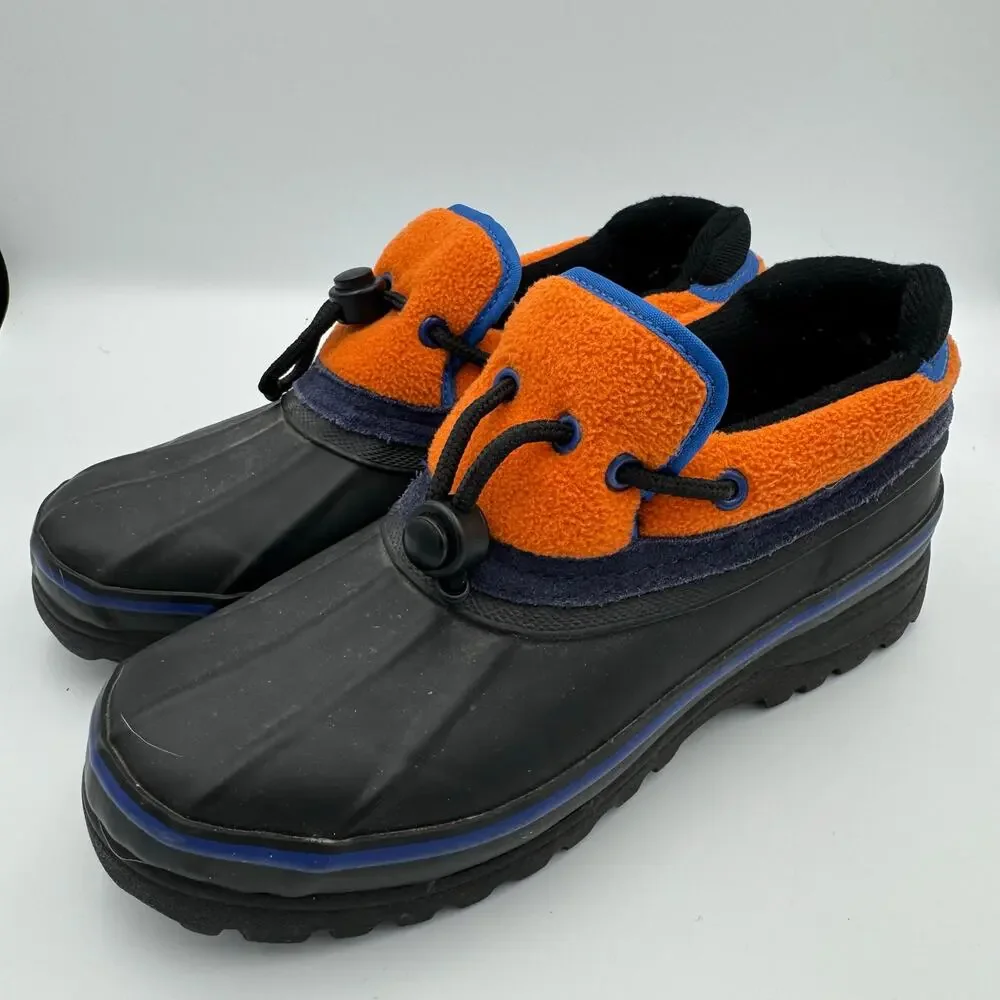 Bass Brazos Vintage Duck Shoes 8M Fleece Slip-on Waterproof Winter Rain Clogs
